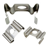 Presilha De Metal Para Perfil De Sobrepor 17x7mm 10 Peças