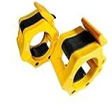 Presilha Para Barra Olímpica Lock Jaw Par 50mm Odin Fit - Amarelo