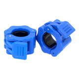 Presilha Pequena Par 28mm Barra Anilha Halter Peso Academia Cor Azul Diâmetro Interno 28 Mm