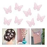 Presilhas De Cabelo Borboleta Rosa Laços De Cabelo De Renda Bordados Grampos De Cabelo De Borboleta Acessórios De Cabelo De Borboleta De Fada Grampos De Cabelo De Borboleta Para Meninas Presilhas De Cabelo De Borboleta Ornamentos Decoração De Festa 8 Peças