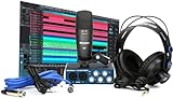 Presonus Audiobox 96 Studio Usb 2.0 Pacote De Gravação Com Interface, Fones De Ouvido, Microfone E Software Studio One