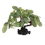 PRETYZOOM Paisagismo Aquário Plantas Aquáticas Ornamento De Bonsai De Aquário Planta Artificial Em Miniatura Decoração De Plantas De Aquário Escritório Plástico Caixa De Réptil Peixe Betta