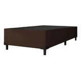 Prince Cama Box 0 96m Com 38cm De Altura Suede Marrom
