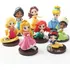 Princesas Disney Bonecas Miniatura 8pcs Personagens Festa