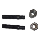 Prisioneiro E Porca Coletor Escape Opala Kit De 2 Peças Cada