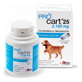 Pro Cart 25 Condroitina Glicosamina 60 Com Cães Procart 2100