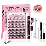 PRO Kit De Extensão De Cílios 240 Peças Individuais Com 2 Estilos De Cílios Inferiores Pacote Misto D Curl Com Fita De Cílios E Removedor De Cílios Aplicador De Cílios DIY Extensão De Cílios Em Casa
