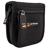 Pro Tec Protec Trompete Pequeno Latão Múltiplo 2 Peças Bolsa Bocal De Nylon Com Fecho De Zíper Modelo A220ZIP Preto