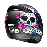 Pro Tork Capacete Evolution G7 Mexican Skull 58 Preto