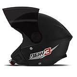 Pro Tork Capacete New Liberty Three 58 Preto Fosco Viseira Fumê