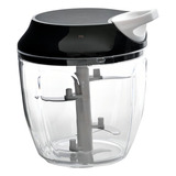 Processador De Alimentos Manual Grande 5 Lâminas Inox 900ml