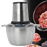 Processador E Triturador De Alimentos Elétrico 2L Em Aço Inox 850w 220V Ideal Para Carne Frutas E Vegetais Com Lâminas De Alta Performance E Funções Variadas 220 Volts 