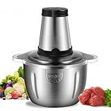 Processador Elétrico 3L Inox 220V Com 1 200w Para Triturar E Moer Alimentos VAI MONTADO AS HELICES CORTANTES IRAO MONTADAS 