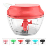 Processador Triturador Alimentos Manual 3 Lâminas 500ml Cor Cor Variados