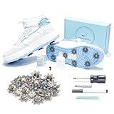 Prodigora DIY Golf Spikes Sapatos De Golfe Spikes Kit De Chuteiras De Golfe Transformam Tênis Em Sapatos De Golfe Kit De Tração De Golfe Spikes Antiderrapantes Ótimo Presente Para Jogado