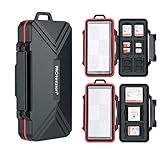 PROfezzion 48 Slots Universal à Prova De Intempéries Estojo De Transporte Para Cartão De Memória Anti Choque Suporte De Armazenamento Para SD Micro SD CF Cfast XQD Nano Sim Huawei Memória MSD TF CompactFlash Cfexpress SDXC SDHC Cartões