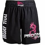 PROGNE SPORTS BR 9300 Calção Short Para Muay Thai GG Preta