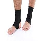PROGNE SPORTS Elastica Tornozeleira De Para Atividades Físicas Masculino E Feminino Preta Black M