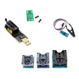 Programador Gravador Usb De Eprom Bios Ch341a Adaptadores