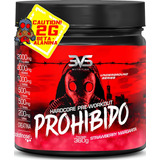 Prohibido Hardcore Pré Treino 360g Sabor Morango strawberry Margarita A Combinação Perfeita De 8 Ingredientes Que Proporciona Energia Do Início Ao Fim Do Seu Treino