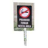 Proibido Fumar Placa Acrilico