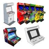 Projeto Fliperama Medidas Arcade Envio Imediato Brinde