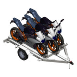 Projeto Para Fazer Carretinha Reboque 3 Motos 600cc 1000cc