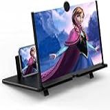 Projetor Ampliador De Tela HD 3D Para Filmes- Vídeos E Jogos - Suporte De Telefone Dobrável Com Amplificador De Tela - Suporta Todos Os Smartphones -Preto-12 Polegadas-