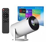Projetor Android 11 4K Ultra HD 200 ANSI Lumens Wi Fi 6 Bluetooth 5 0 Branco