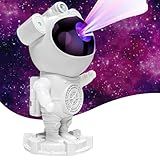 Projetor Astronauta Galaxia E Estrelas Com Som Bluetooth Luminária Nebulosa Lua Luz Noturna Com Controle Remoto Crianças E Adultos