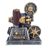 Projetor Cofre Vintage Antigo Decoração Resina Importada