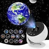 Projetor De Estrelas De Galáxia De Planetário 12 Em 1 Para Decoração De Quarto Lâmpada De Projeção De Nebulosa Rotativa De 360 Projetor De Luz Nocturna Estrelada Temporizada Para Crianças