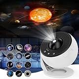Projetor De Estrelas De Galáxia De Planetário 12 Em 1 Para Decoração De Quarto Lâmpada De Projeção De Nebulosa Rotativa De 360 Projetor De Luz Nocturna Estrelada Temporizada Para Crianças