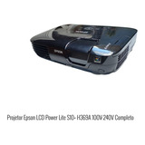 Projetor Epson Lcd Power Lite S10+ H369a 100v 240v Completo