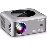 Projetor Full Hd 1080p 12000lm Compatível Com Android 8k Cor Cinza escuro 127 220v