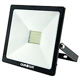 Projetor SUPERLED Slim 30W Bivolt 6500K Preto OUROLUX