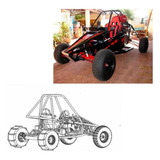 Projetos Kart Cross Gaiola Buggy Trilha Motor Lateral