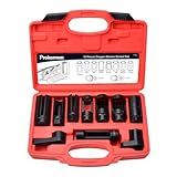 Prokomon Conjunto De Soquete De Sensor De Oxigênio Com 10 Peças Kit De Remoção De Sensor De O2 Conjunto De Chaves De Soquete De Sensor De Pressão De óleo 1 5 1 Cm 3 20 3 Cm Removedores De Sensor De
