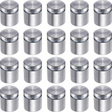 Prolongador Aço Inox Escovado Vidro Madeira 20unid 25 25mm