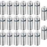 Prolongador Aço Inox Polido Vidro Madeira  20unid  25 50mm