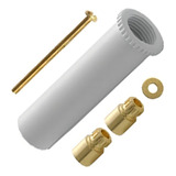 Prolongador Para Registro Padrão Deca E Similar 20mm Branco Acabamento Brilhante