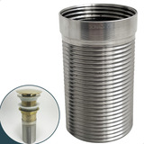 Prolongador Rosca Valvula Inox 1 1 4 Lavatorio Escoamento Dona D cor