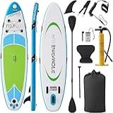 PROMARINE Prancha De Stand Up Paddle Inflável 10 X31 X6 Prancha De Remo Extra Larga Ajustável Em Alumínio Assento De Caiaque Com Acessórios Para Sup Bolsa Impermeável Adequada Para Jo
