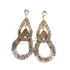 Promoção - 24 Pares De Brinco De Strass Formato De Gota