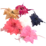 Promoção 10 Pçs Flor De Poliéster P Montagem Com Pólen
