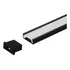 Promoção 8 Perfil Alumínio Sobrepor 17mm X 7mm 2mts Preto