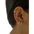 Promoção Brinco Trio Argolas 1 2 3 Furos Lisa Prata Lindo