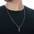 Promoção Colar Corrente De Prata 925 Pingente Crucifixo Kit