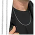 Promoção Cordão Corrente Aço Inox 60cm Prata Masculino 3mm
