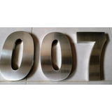 Promoção Kit 3 Números Caixa 15 Cm Aço Inox 430 Escovados